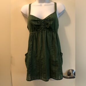 Mossimo Supply Co. Olive Green Smock Top or Mini.